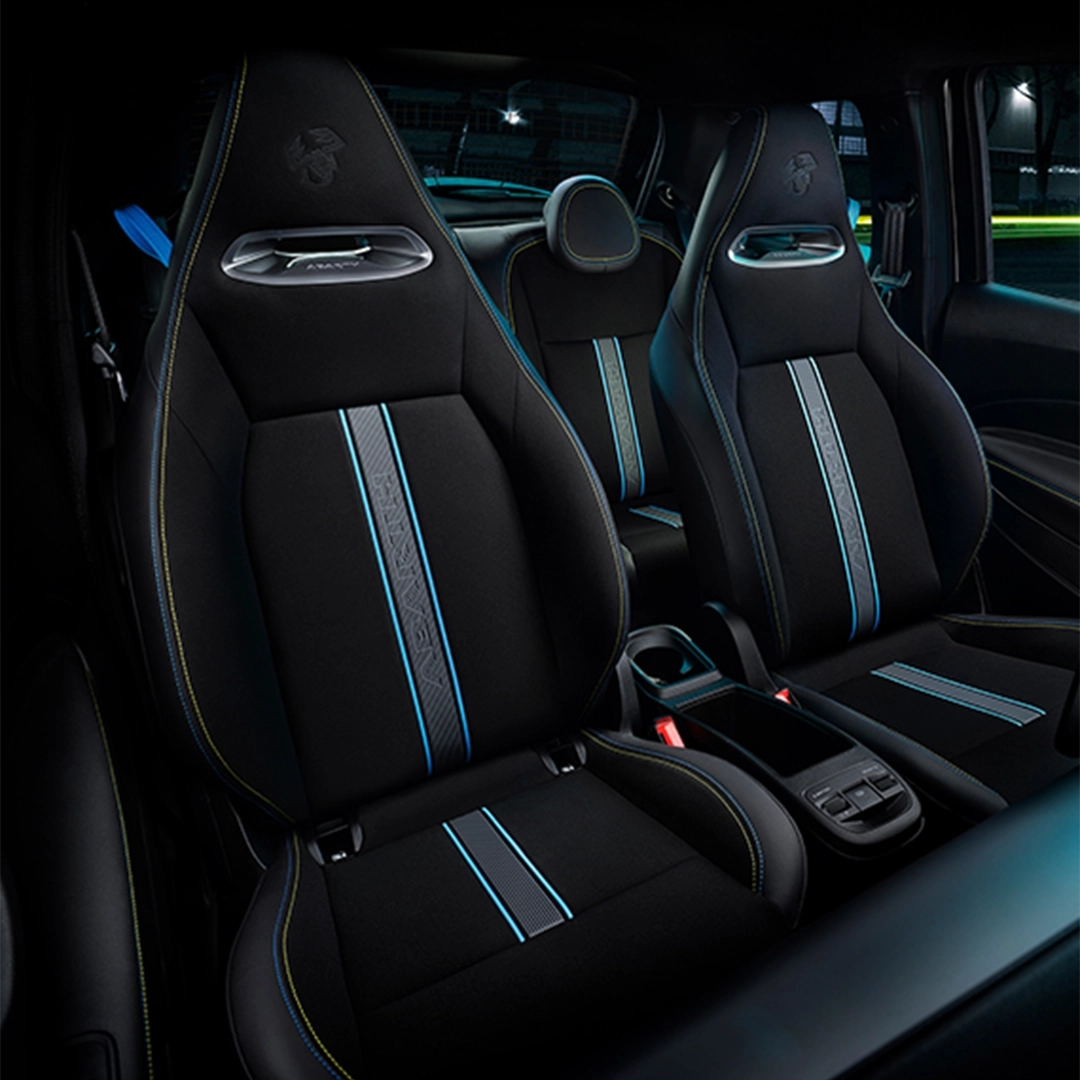 Profil dynamique de l’Abarth 500e électrique